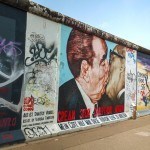 The Berlin wall with grafitti